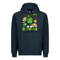 Navy i teach the cutest clovers in the patch Premium Hoodie - Artiststas