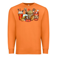 Carrot labradoodle coffee cups Premium Sweatshirt - Zillion Design Studio
