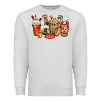 Dove Grey labradoodle coffee cups Premium Sweatshirt - Zillion Design Studio