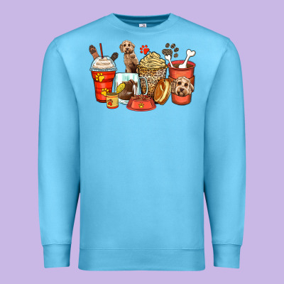 Premium Sweatshirt labradoodle coffee cups