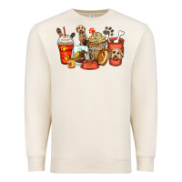 Sandshell labradoodle coffee cups Premium Sweatshirt - Zillion Design Studio