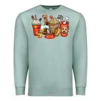 Seafoam labradoodle coffee cups Premium Sweatshirt - Zillion Design Studio