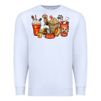 White labradoodle coffee cups Premium Sweatshirt - Zillion Design Studio