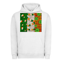 Pigment Lunar Rock irish flag with shamrocks and heart Urban Hoodie - AdoDesignShop