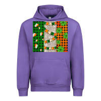 Tulip irish flag with shamrocks and heart Urban Hoodie - AdoDesignShop