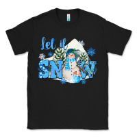 Black let it snow christmas Classic Tee - FaDigitalArtStudio