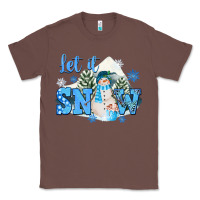 Chestnut let it snow christmas Classic Tee - FaDigitalArtStudio