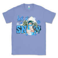 Colony Blue let it snow christmas Classic Tee - FaDigitalArtStudio