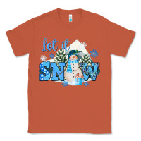 Copper let it snow christmas Classic Tee - FaDigitalArtStudio