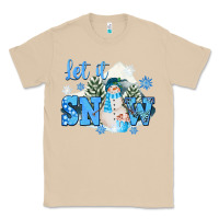 Mushroom let it snow christmas Classic Tee - FaDigitalArtStudio