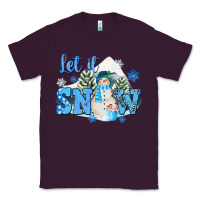 Plum let it snow christmas Classic Tee - FaDigitalArtStudio