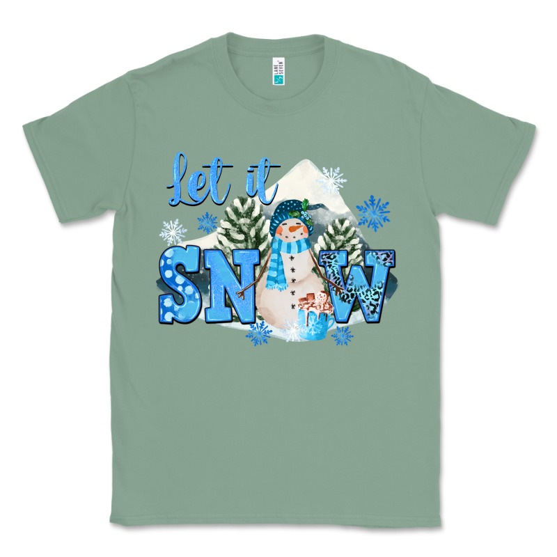 Let It Snow Christmas Classic Tee by FaDigitalArtStudio | Teevron