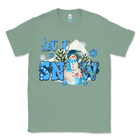 Sage let it snow christmas Classic Tee - FaDigitalArtStudio