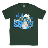 Sports Green let it snow christmas Classic Tee - FaDigitalArtStudio