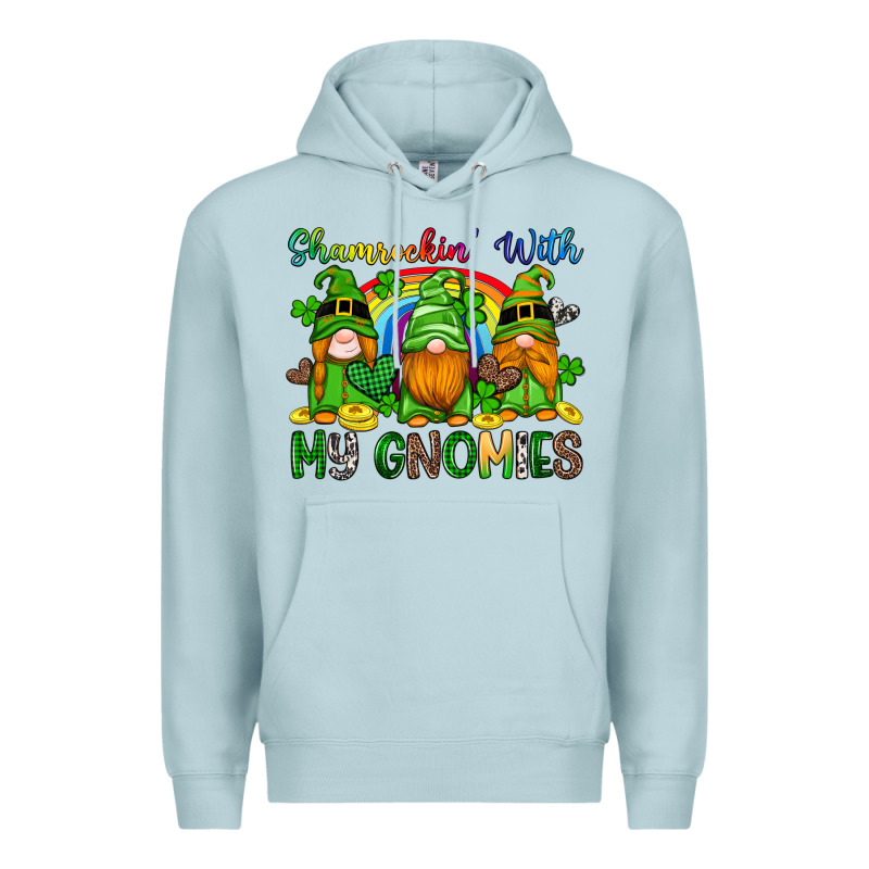 Shamrockin With My Gnomies Premium Hoodie by Artiststas | Teevron