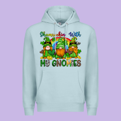 Shamrockin With My Gnomies Premium Hoodie Designed By Artiststas