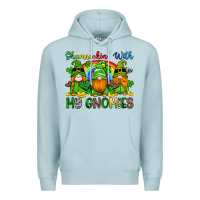 Blue Mist shamrockin with my gnomies Premium Hoodie - Artiststas