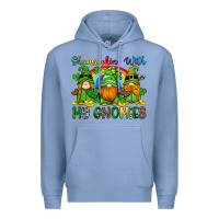 Colony Blue shamrockin with my gnomies Premium Hoodie - Artiststas