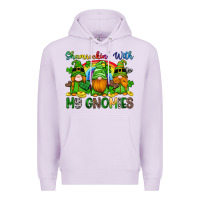 Lilac shamrockin with my gnomies Premium Hoodie - Artiststas