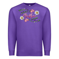 Purple floral mother Premium Sweatshirt - RanaPortraitStore
