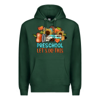Sports Green preschool let's do this Premium Hoodie - JahusDesignShop