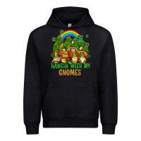Black hangin with my gnomes with rainbow Urban Hoodie - AdoDesignShop