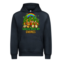 Navy hangin with my gnomes with rainbow Urban Hoodie - AdoDesignShop