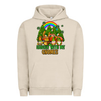 Pigment French Oak hangin with my gnomes with rainbow Urban Hoodie - AdoDesignShop