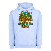 Pigment Grape Ice hangin with my gnomes with rainbow Urban Hoodie - AdoDesignShop