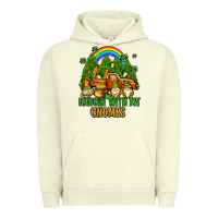 Pigment Pistachio hangin with my gnomes with rainbow Urban Hoodie - AdoDesignShop
