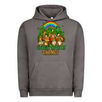 Pigment Tornado hangin with my gnomes with rainbow Urban Hoodie - AdoDesignShop