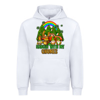White hangin with my gnomes with rainbow Urban Hoodie - AdoDesignShop