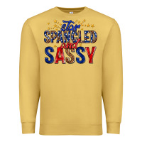 Antique Gold star spangled and sassy billie wilder Premium Sweatshirt - texasbilliewilder