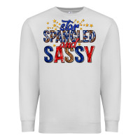 Dove Grey star spangled and sassy billie wilder Premium Sweatshirt - texasbilliewilder