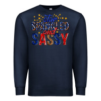 Navy star spangled and sassy billie wilder Premium Sweatshirt - texasbilliewilder