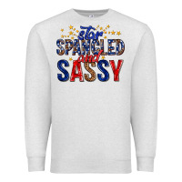 Oatmeal Heather star spangled and sassy billie wilder Premium Sweatshirt - texasbilliewilder