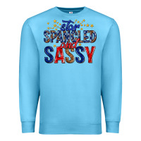 Ocean Blue star spangled and sassy billie wilder Premium Sweatshirt - texasbilliewilder