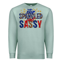 Seafoam star spangled and sassy billie wilder Premium Sweatshirt - texasbilliewilder