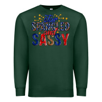 Sports Green star spangled and sassy billie wilder Premium Sweatshirt - texasbilliewilder