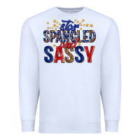 White star spangled and sassy billie wilder Premium Sweatshirt - texasbilliewilder