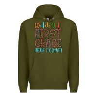 Army Green watch out first grade here i come! Premium Hoodie - JahusDesignShop
