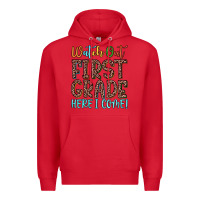 Red watch out first grade here i come! Premium Hoodie - JahusDesignShop