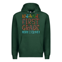 Sports Green watch out first grade here i come! Premium Hoodie - JahusDesignShop