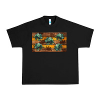 Black dinosaur triceratops sippy cup Urban Heavy Tee - Artiststas