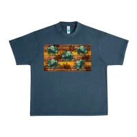 Midnight Navy dinosaur triceratops sippy cup Urban Heavy Tee - Artiststas