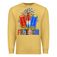 Antique Gold tastes like freedom popsicles billie wilder Premium Sweatshirt - texasbilliewilder