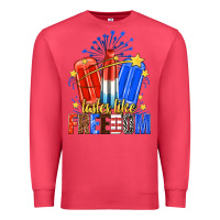 Cardinal tastes like freedom popsicles billie wilder Premium Sweatshirt - texasbilliewilder