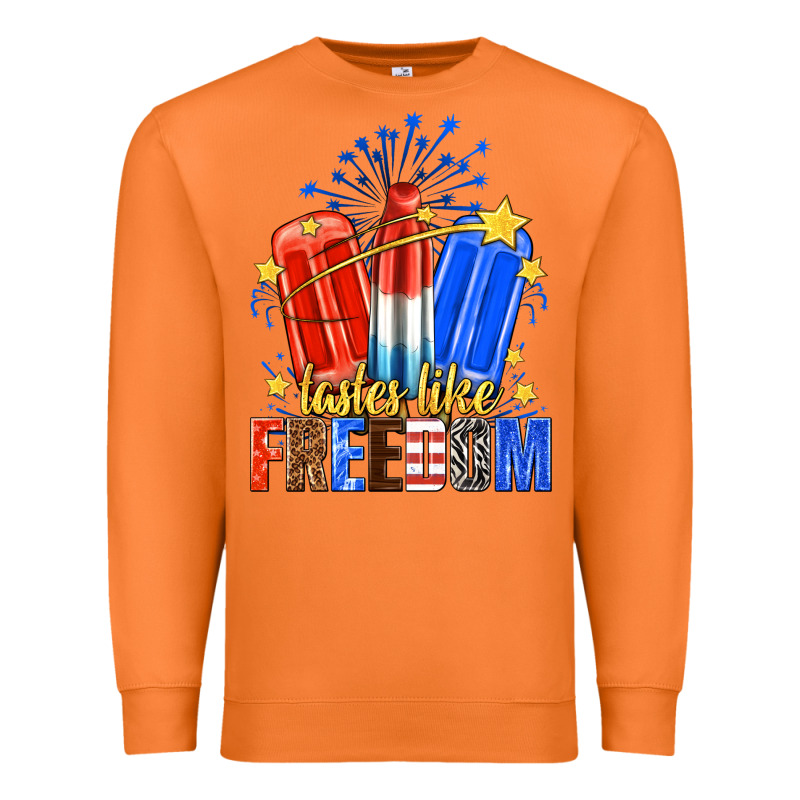 Tastes Like Freedom Popsicles Billie Wilder Premium Sweatshirt by texasbilliewilder | Teevron