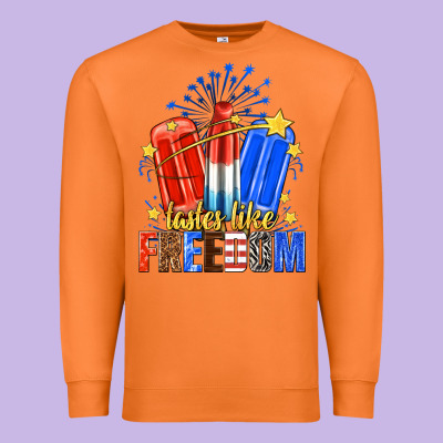 Premium Sweatshirt tastes like freedom popsicles billie wilder