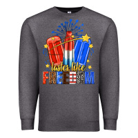 Charcoal Heather tastes like freedom popsicles billie wilder Premium Sweatshirt - texasbilliewilder